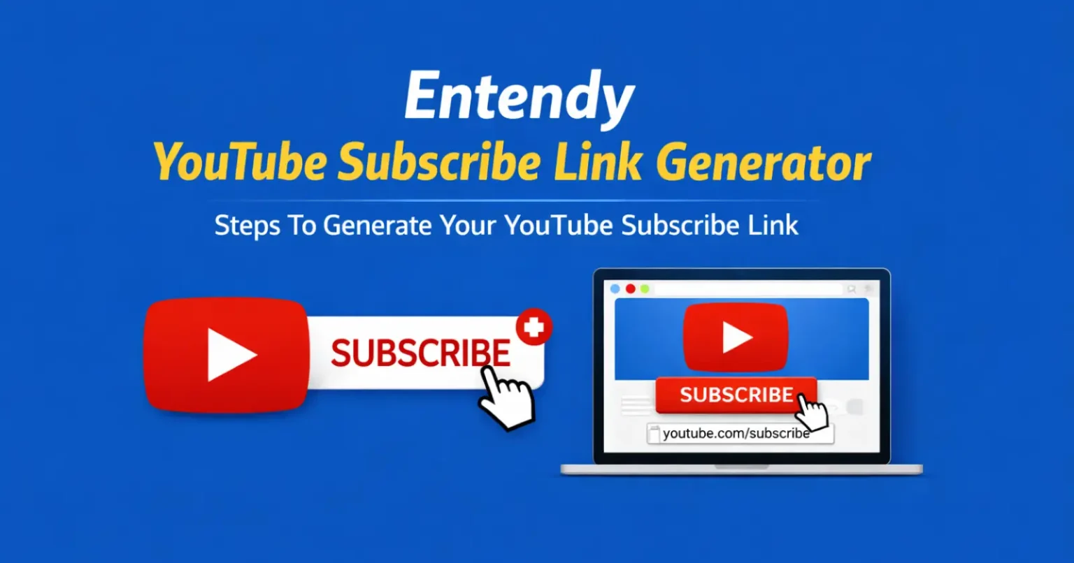 Entendy Youtube Subscribe Link Generator – Steps To Generate Your YouTube Subscribe Link Entendy YouTube Subscribe Link Generator – Easy Guide