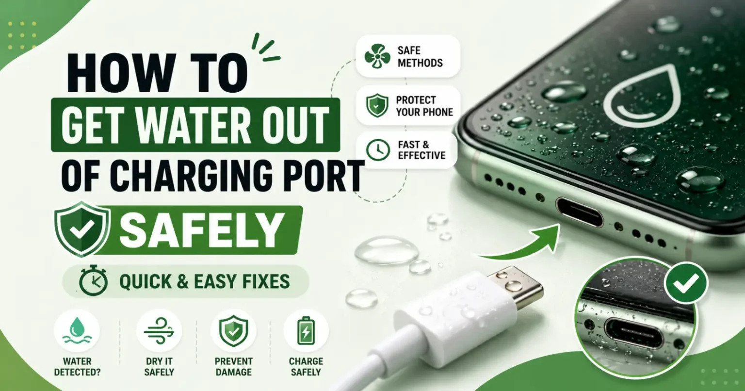 How to get water out of charging port safely with quick and easy fixes for smartphone charging issues