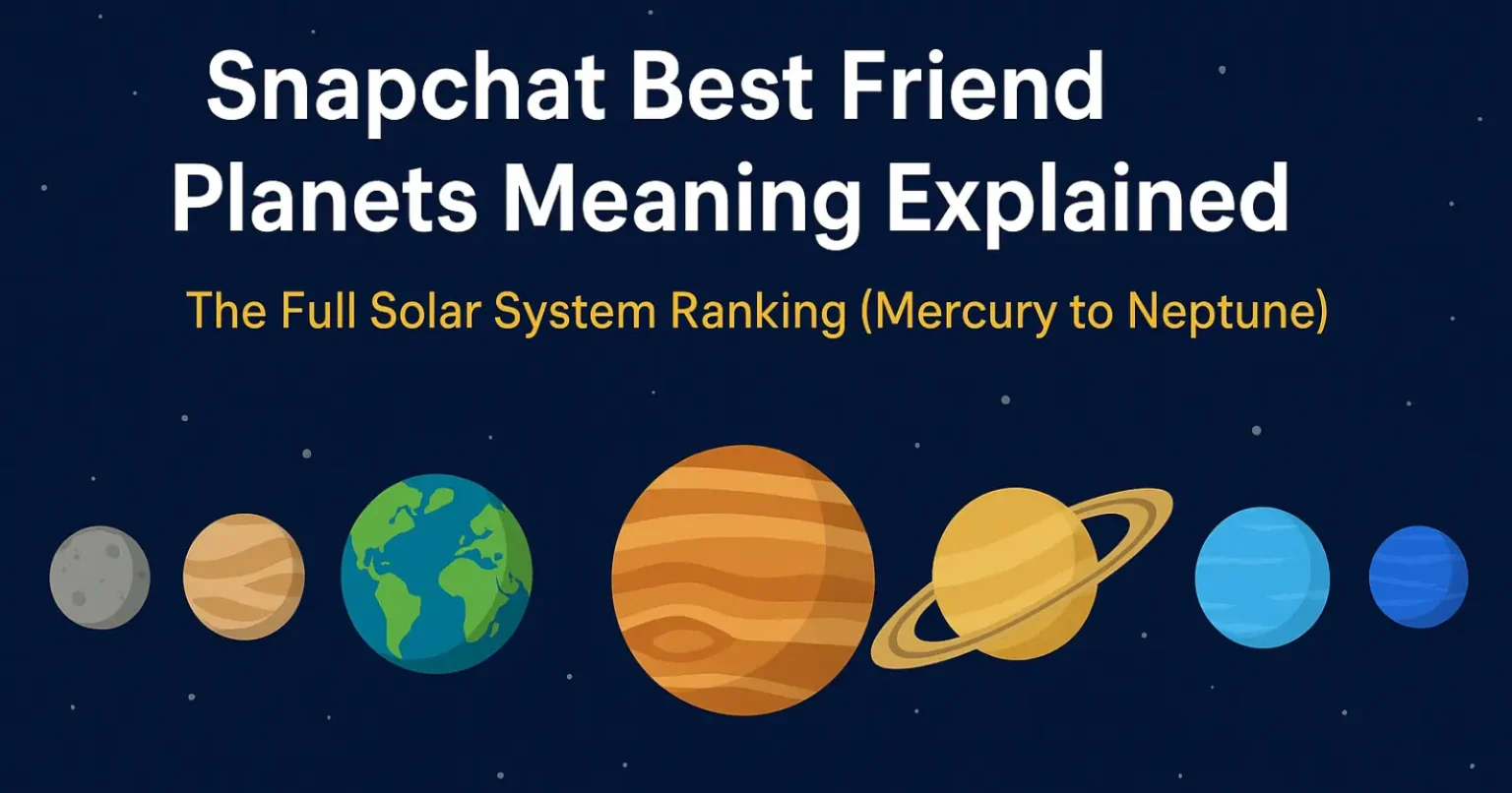 Snapchat Best Friend Planets Meaning Explained – The Full Solar System Ranking (Mercury to Neptune) snapchat best friend planets