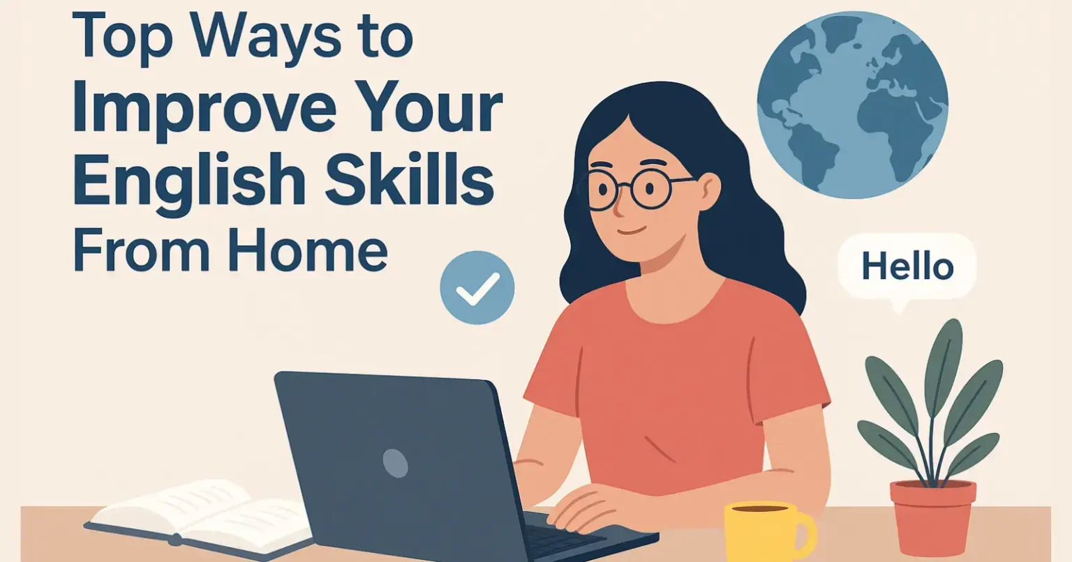 Top Ways to Improve Your English Skills From Home Top Ways to Improve Your English Skills From Home (Simple & Practical Guide)
