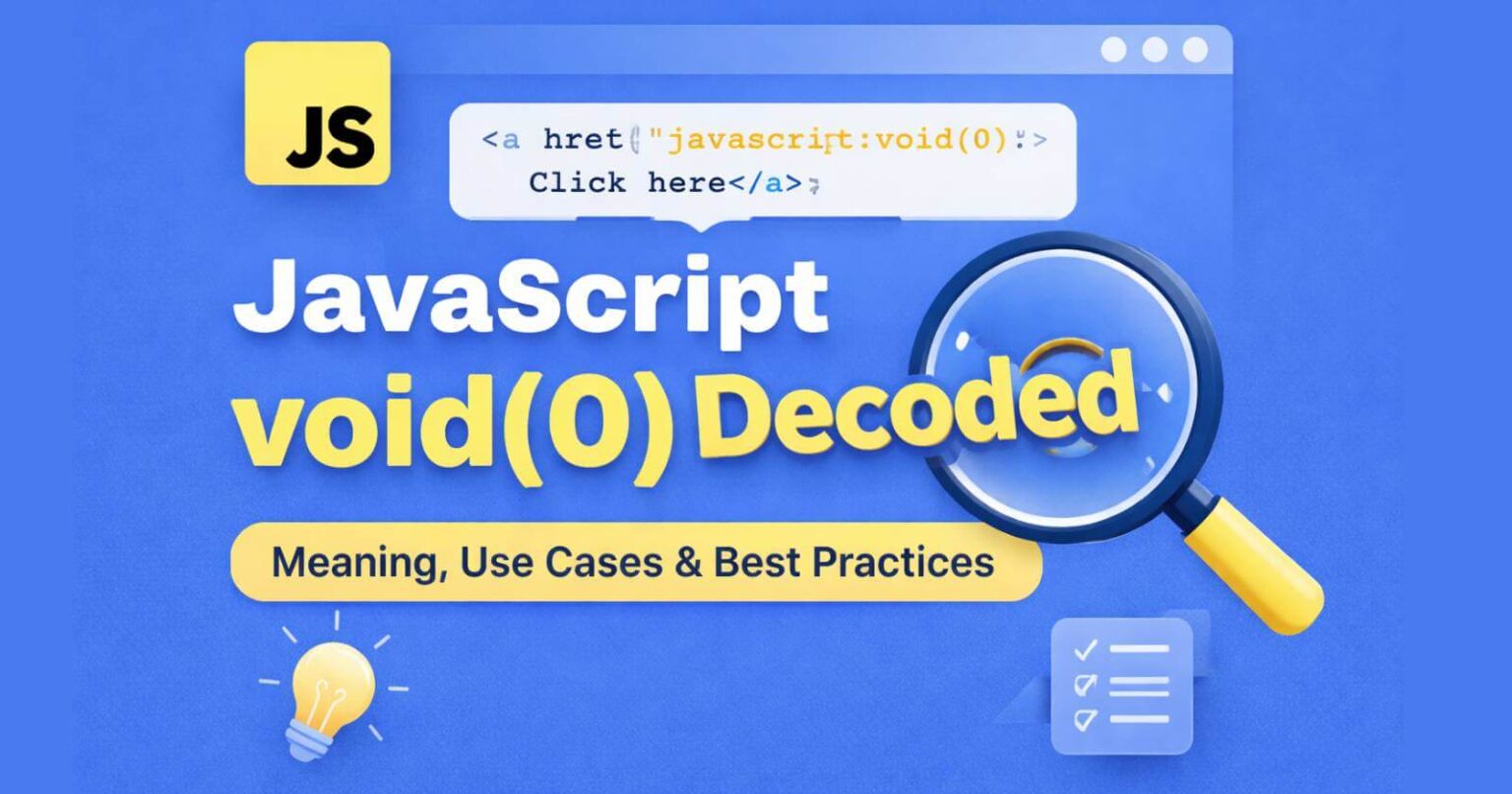 JavaScript:void(0) - A Simple Guide with Real Examples