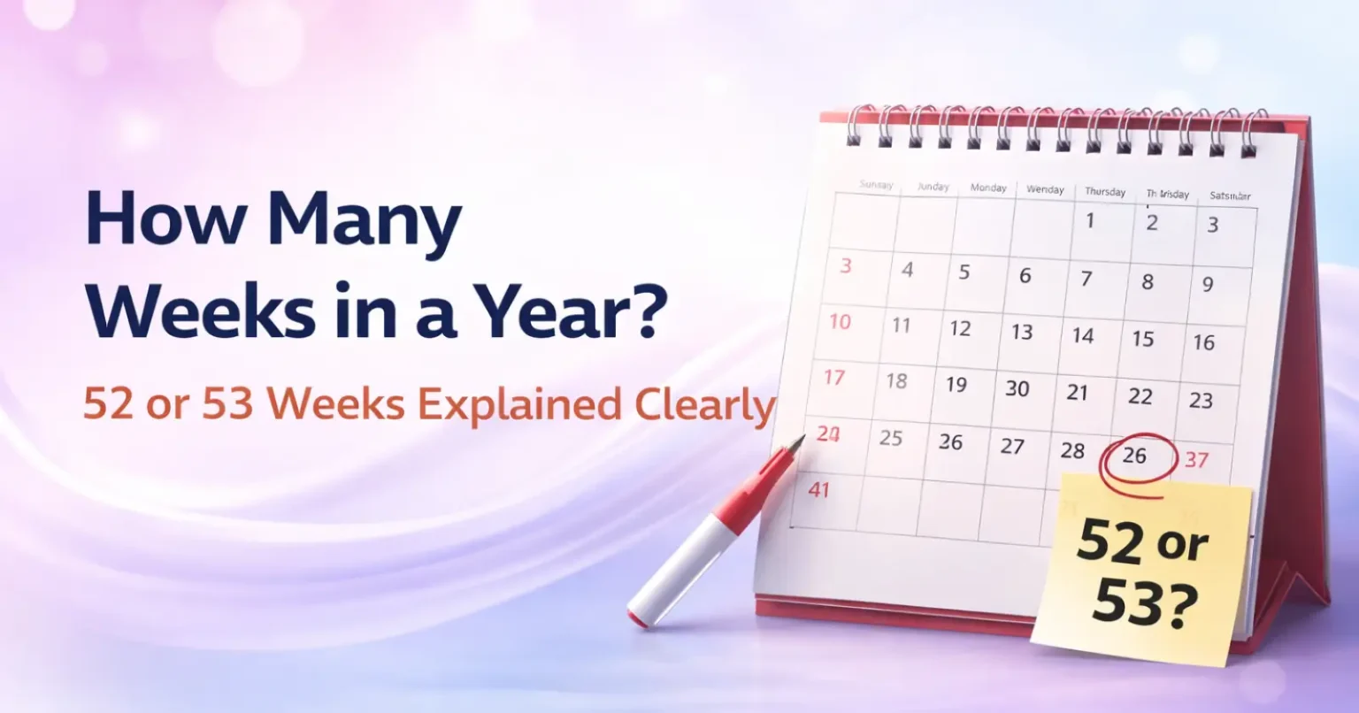 How Many Weeks in a Year? (52 or 53 Weeks Explained Clearly) How Many Weeks in a Year?