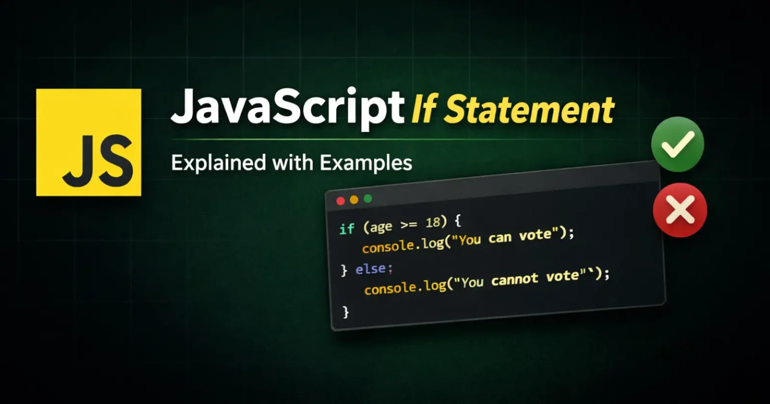 JavaScript If Statement – Explaining with Examples