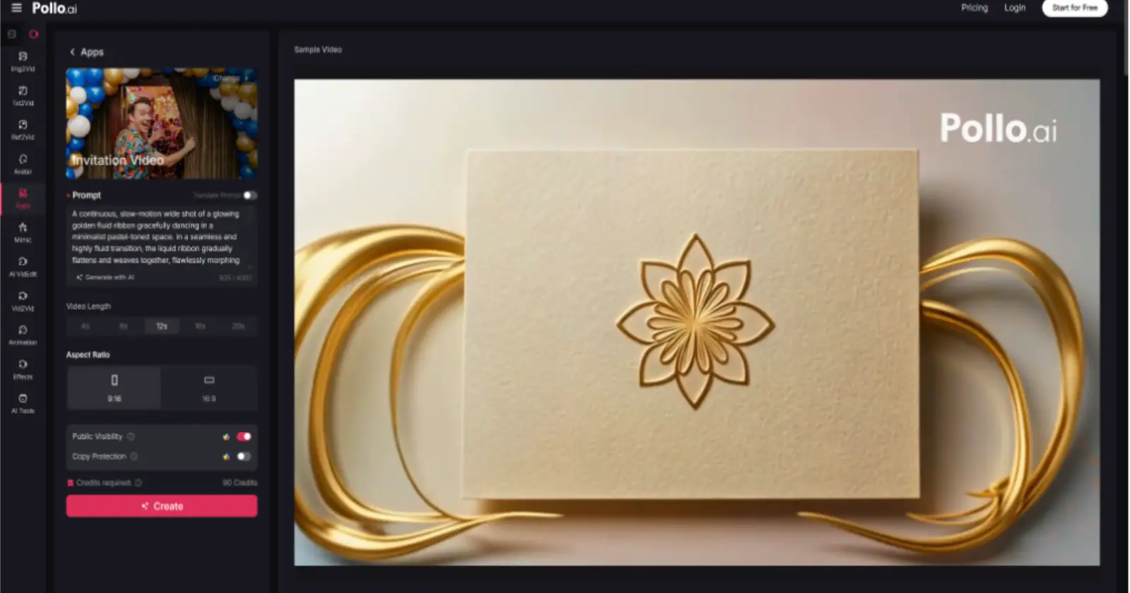 Creating Invitations with Pollo AI Banner