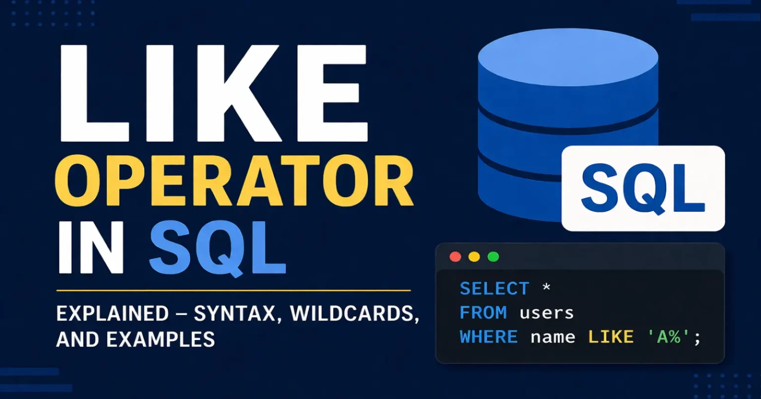 LIKE Operator in SQL Explained