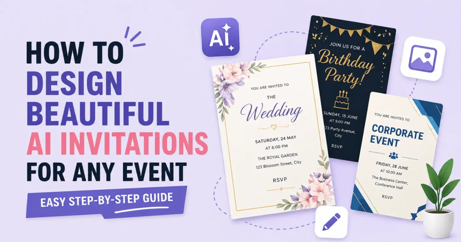 AI invitation maker design guide for creating beautiful event invitations