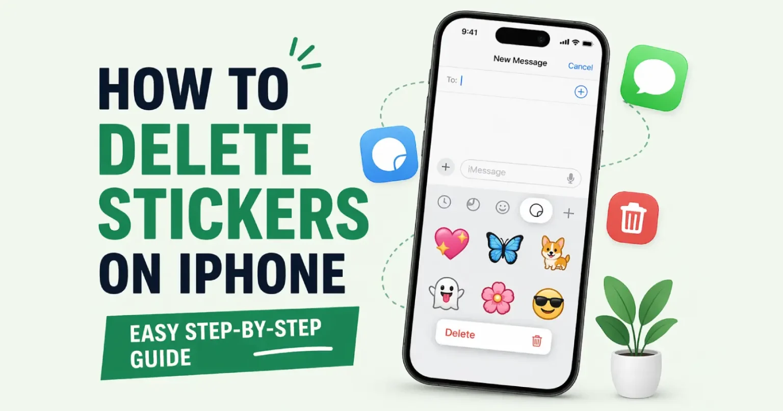 How to delete stickers on iPhone step by step using Messages app sticker drawer