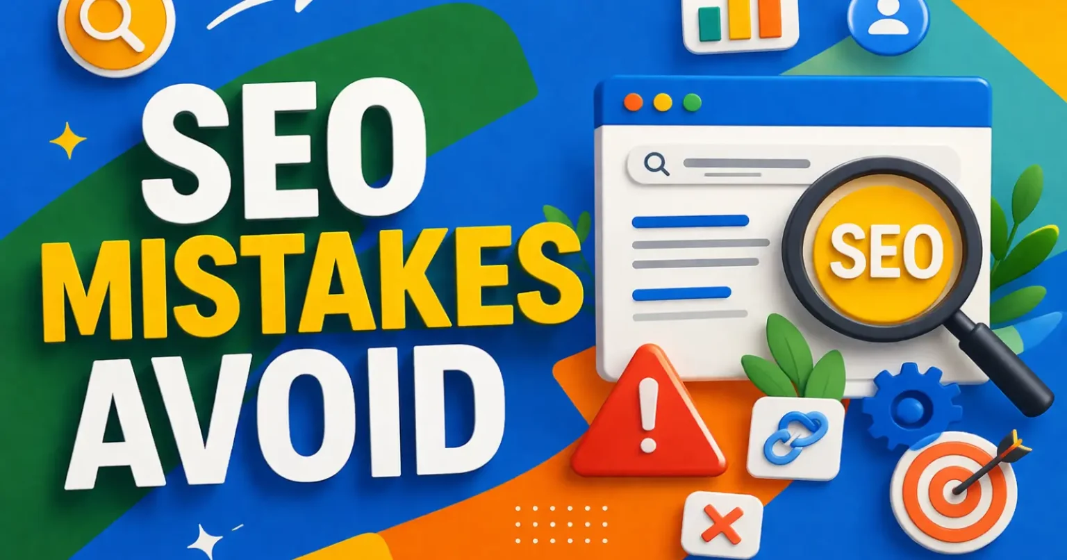 5 Common SEO Mistakes Small Businesses Should Avoid SEO mistakes small businesses should avoid step by step guide illustration