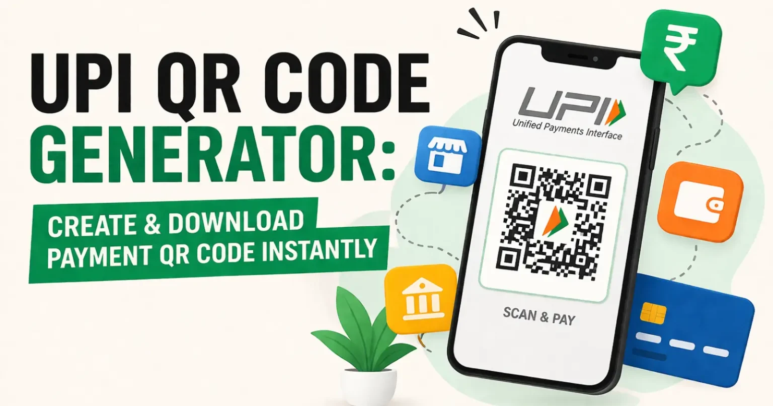 UPI QR code generator to create and download payment QR code online