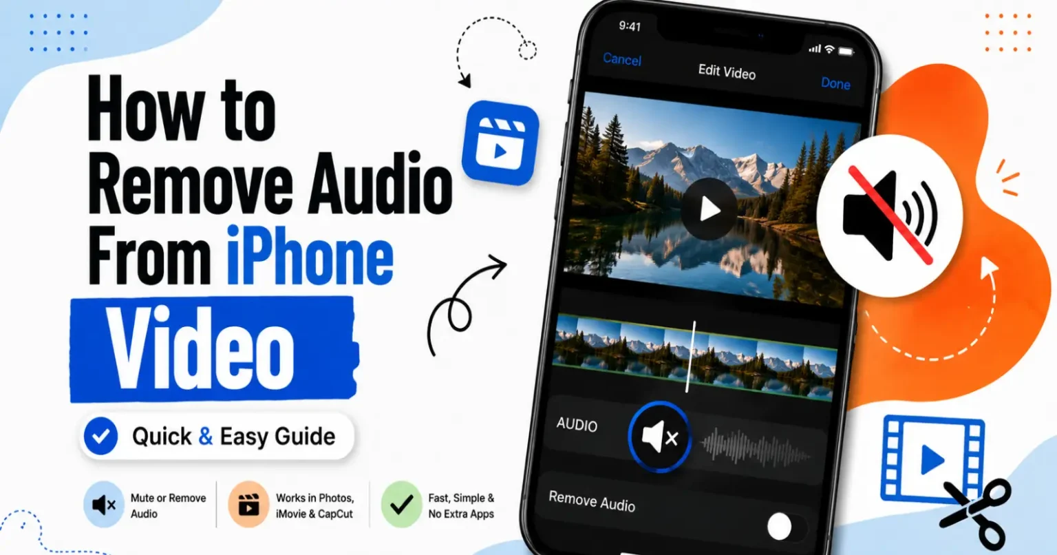 How to Remove Audio From iPhone Video (Quick & Easy Guide) How to remove audio from iPhone video using Photos, iMovie, and CapCut with mute and video editing options.