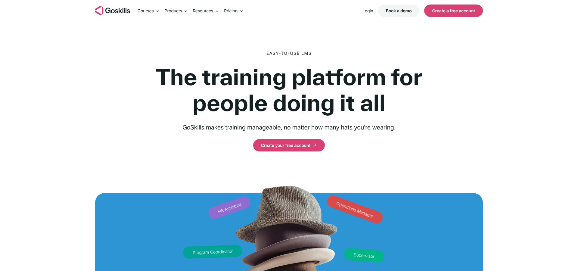 GoSkills Employee Training Software Dashboard Screenshot